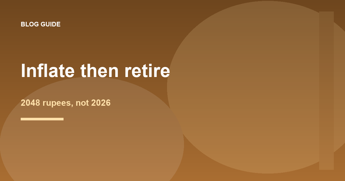 How does inflation change the retirement number?